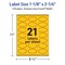 Avery Bright Yellow Paper Labels, 1-1/8" x 2-1/4" Oval Scalloped